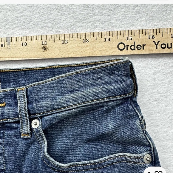 Everlane Jeans Women 28 Short Blue The Way High Organic Cotton Med Wash Straight - Picture 2 of 11